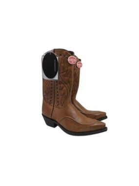 Laredo Men's 12" Pull On Western Cowboy Work Boot W0002804 Brown 9M
